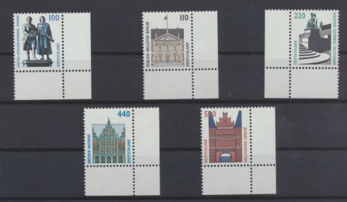Bund Sehenswürdigkeiten Bogenecke Eckrand 1934-1938 Luxus postfrisch