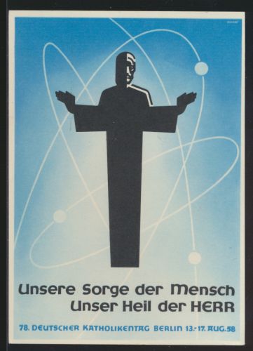 Bund Ansichtskarte Katholikentag Berlin Anlaßkarte Kirche Glaube Religion SST