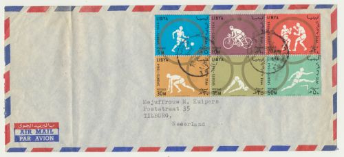 Libyen Afrika Brief Sport Tilburg Niederlande Libya africa cover Sport Tilburg