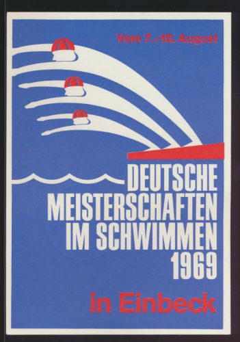 Ansichtskarte Sport Schwimmen Einbeck Meisterschaften Wassersport Sonderstempel