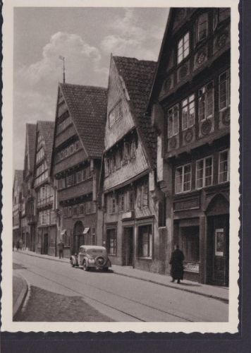 Ansichtskarte Osnabrück Niedersachsen Strasse Häuser Auto