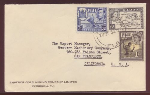 Gold Mining Vatukoula Fiji Fidschi Inseln cover Queen Elisabeth to San Francisco