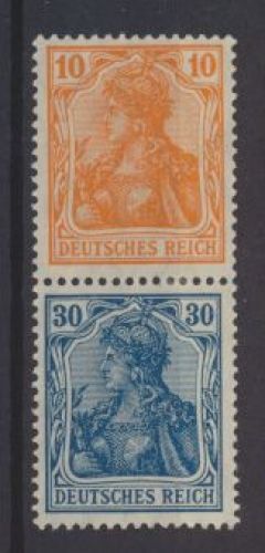 Deutsches Reich Zusammendruck Germania S 5 Luxus ungebraucht