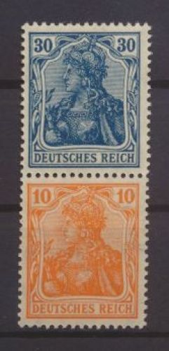 Deutsches Reich Zusammendruck Germania S 17 ungebraucht