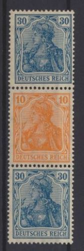 Deutsches Reich Zusammendruck Germania S 18 ungebraucht