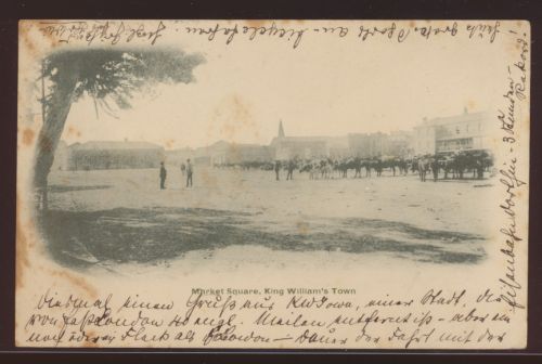 Afrika Kap der guten Hoffnung Ansichtskarte Market Square King Williams Town