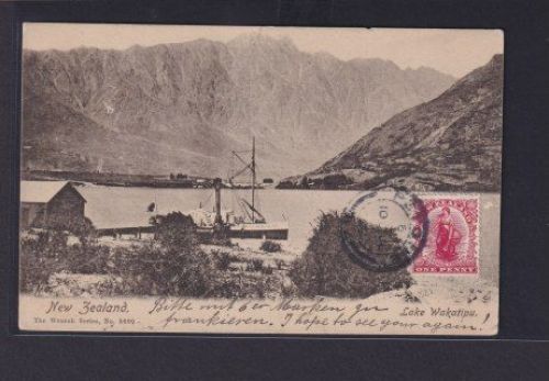 Ansichtskarte Neuseeland Zealand Ozeanien Lake Wakatipu The Wrench Series 8890