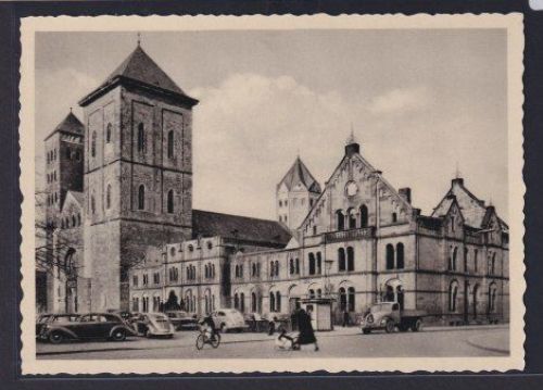 Ansichtskarte Osnabrück Niedersachsen Dom Religion Glaube Auto VW Ford Mercedes