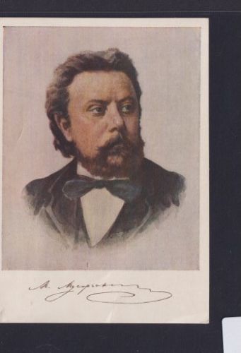 Rußland Modest Petrowitsch Mussorgski Ansichtskarte Musik Komponist