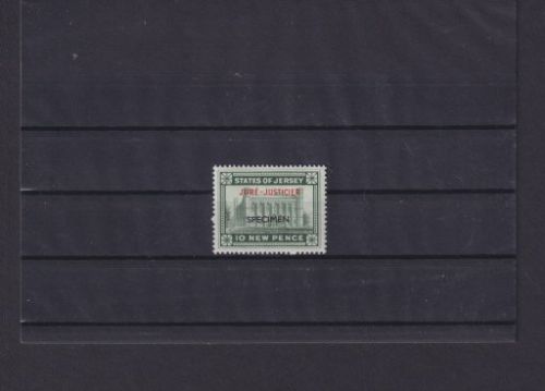 Jersey SPECIMEN Probedruck 10 New Pence postfrisch MNH
