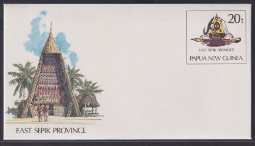 Papua Neuguinea New Guinea Ganzsache Ost Sepik Provinz Wappen postal stationery
