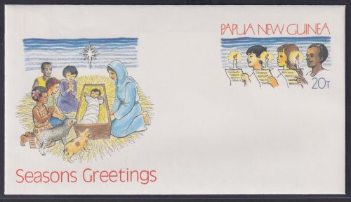 Papua Neuguinea New Guinea Ganzsache Weihnachten Christmas postal stationery