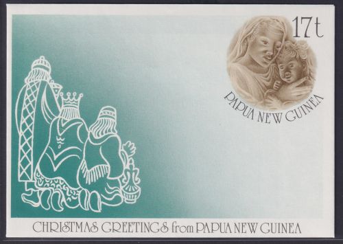 Papua Neuguinea New Guinea Ganzsache Weihnachten Christmas postal stationery