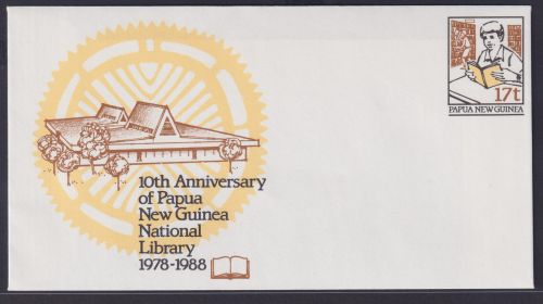 Papua Neuguinea New Guinea Ganzsache Bibliothek Literatur postal stationery
