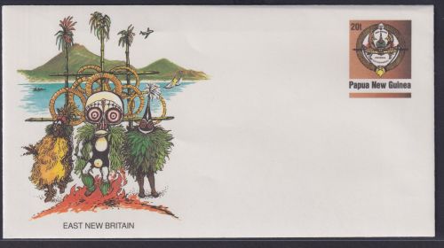 Papua Neuguinea New Guinea Ganzsache East New Britain Wappen postal stationery