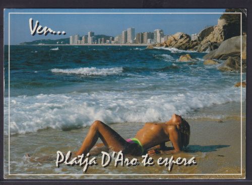 Ansichtskarte Erotik Costa Brava Spanien ab Platja D Aro nach Belgien