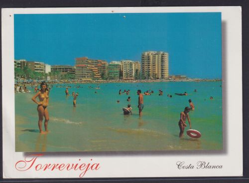 Ansichtskarte Torrevieja Spanien Costa Brava Alicante nach Bornem Belgien