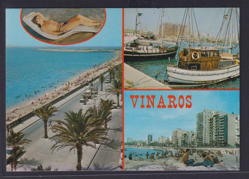 Ansichtskarte Erotik Vinaros Spanien Costa del Azahar ab Salou nach Rumst