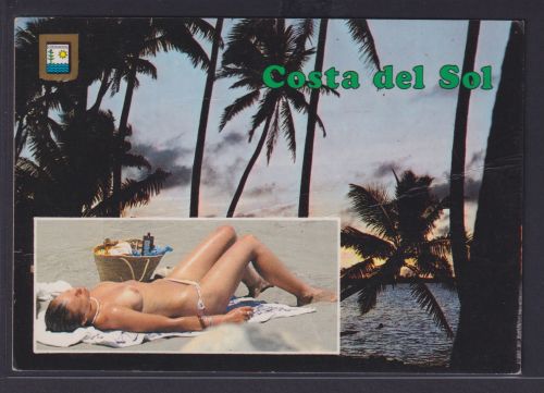 Ansichtskarte Erotik Costa Del Sol Spanien nach Laakdal Belgien