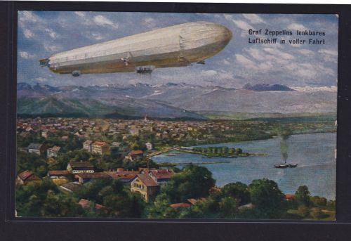 Ansichtskarte Zeppelin Luftschiff Künstlerkarte