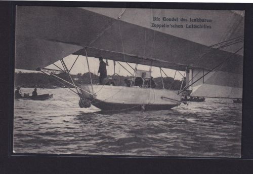 Ansichtskarte Zeppelin lenkbares Luftschiff Gondel unterhalb des Zeppelin