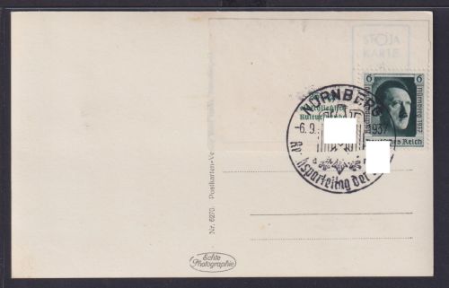 Deutsches Reich EF 648 Hitler Block Einzelmarke Bogenecke Eckrand auf