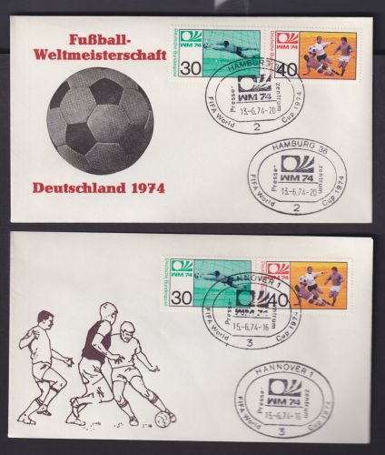 Fußball Weltmeisterschaft Bund 10 Briefe verschied. SSST Sport Festpreis 50,00