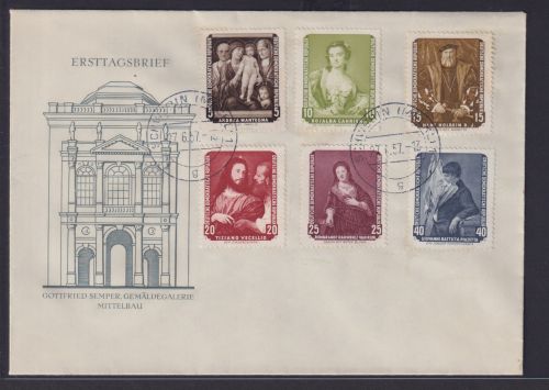 DDR Brief Gemälde Sowjetunion Schwerin 27.6.1957