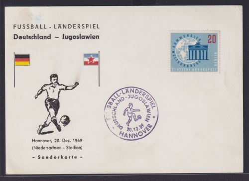Bund Berlin Fußball Länderspiel Deutschland Jugoslawien Sport 20.12.1959
