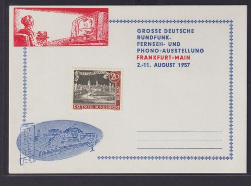 Bund Ereignisskarte Rundfunk Fernseh Phono Ausstellung Frankfurt