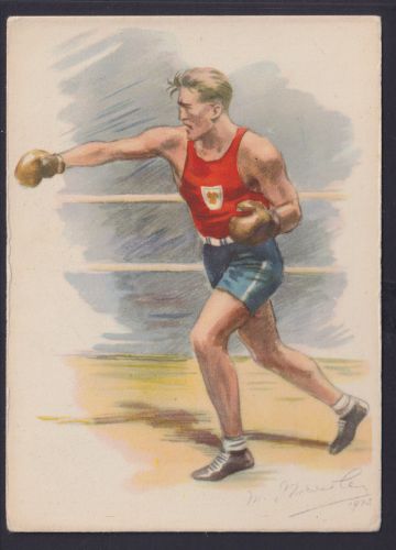 Ansichtskarte Sportlerkarte Signiert Boxer