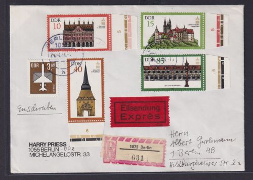 DDR Eilboten Biref Berlin Denkmalpflege ICOMOS 2869-2872 vom Rand