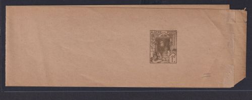 Afrika Algerien Ganzsache Streifband 1 cent Algeria wrapper