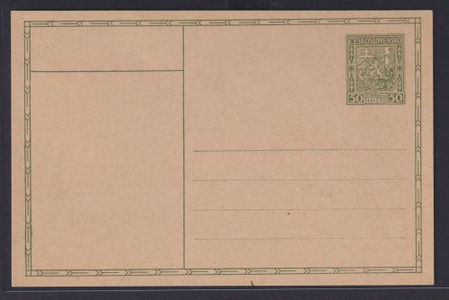 Tschechoslowakei Ganzsache Staatswappen P 31