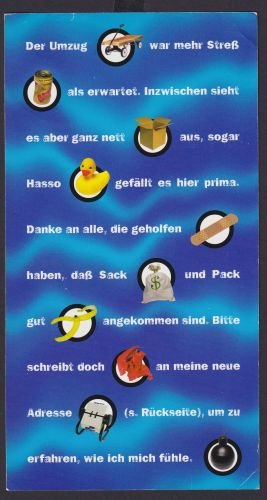 Bund Ganzsache Deutsche Post Umzug Ich bin umgezogen Wertstempel 100 Spreewald
