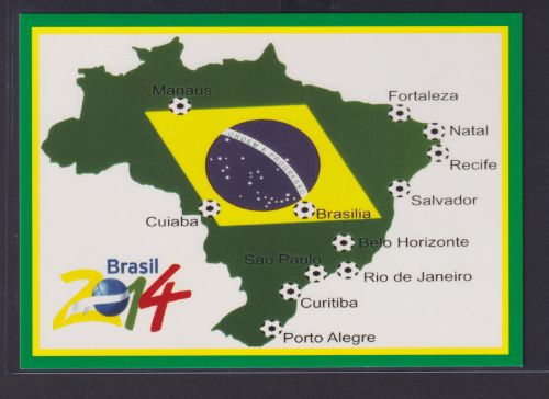 Ansichtskarte Fußballstadien in Brasilien Austragung WM 2014