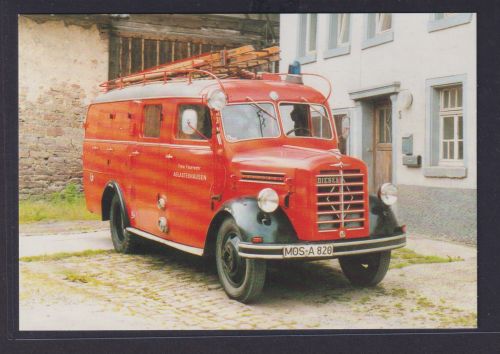 Ansichtskarte Löschgruppenfahrzeug Borgward B 2500 Freiwillige Feuerwehr
