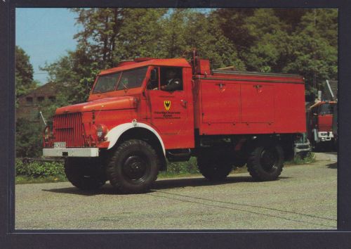 Ansichtskarte Tanklöschfahrzeug Borgward B 522 Freiwillige Feuerwehr Aachen