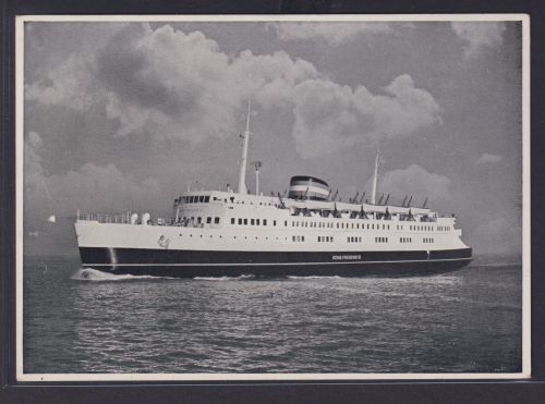 Ansichtskarte Schiff Schifffahrt Seefahrt Marine MF Kong Frederik IX Eisenbahn