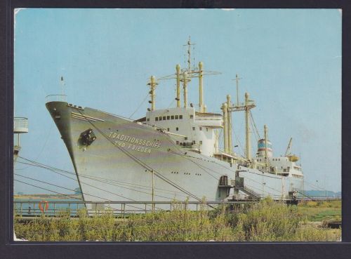 Ansichtskarte Schiff Schifffahrt Seefahrt Marine Typ Frieden Rostock Schmarl