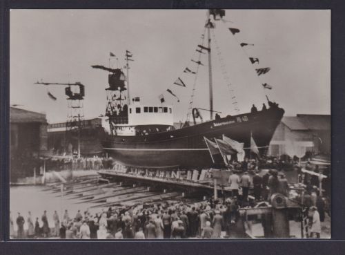 Ansichtskarte Schiff Schifffahrt Seefahrt Marine Logger Typ401 Oktoberrevolution