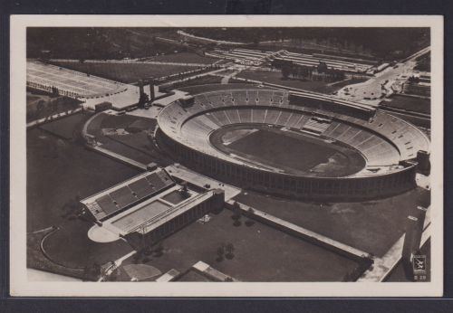 Ansichtskarte Olympia Sport Berlin selt. Sonderstempel Olympia Stadion XI