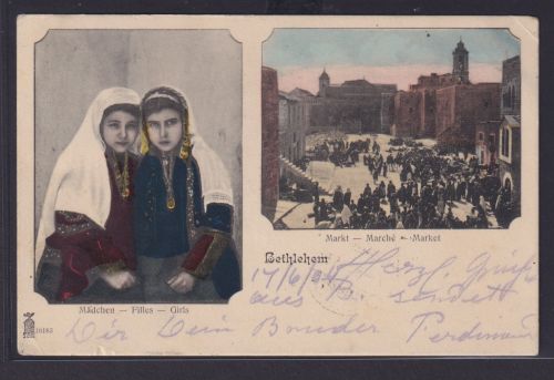 Osmanisches Reich Türkei Ansichtskarte Bethlehem Westjordanland nach