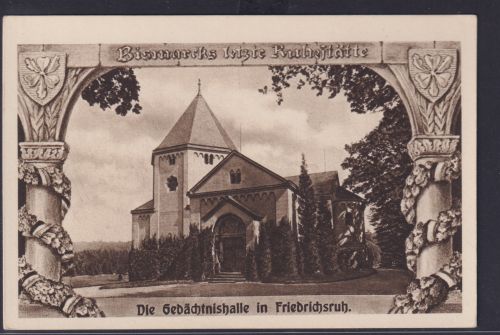 Ansichtskarte Friedrichsruh Gedächtnishalle Ruhestätte Bismarck