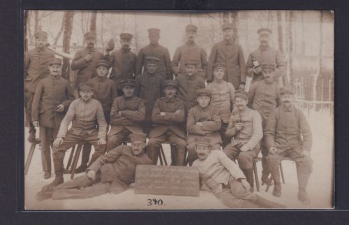 Ansichtskarte Lockstedt Lager Soldaten Kompanie Einheit Photoraph W. Laukühn