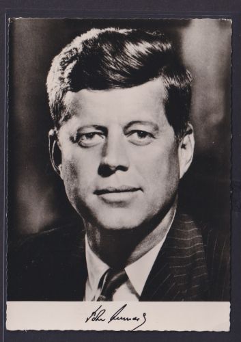 Ansichtskarte Porträt John F. Kennedy Präsident Vereinigte Staaten