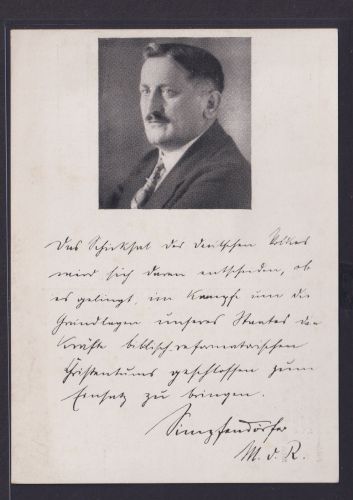 Ansichtskarte Politiker Wilhelm Simpfendörfer