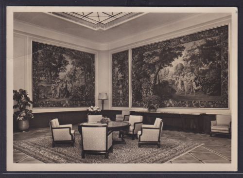Ansichtskarte Berlin n. München Neue Reichskanzlei Wartezimmer beim Führer