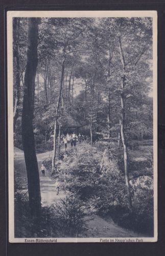 Ansichtskarte Essen Rüttenscheid n. Bad Lippspringe Partie im Kruppschen Park