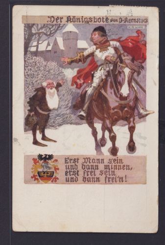 Ansichtskarte Verein Südmark Böhmen Österreich Deutsche Künstlerkarte Sign. Der